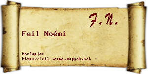 Feil Noémi névjegykártya